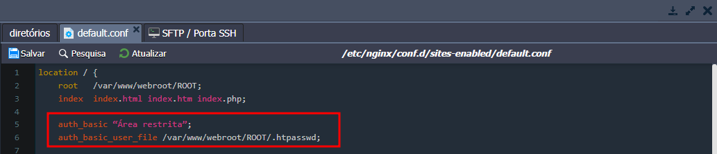 Autenticação na aplicacao toda