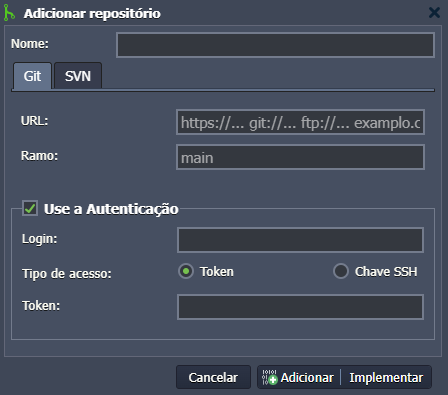 Cadastro Git