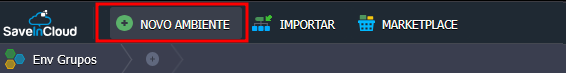 Novo Ambiente Saveincloud