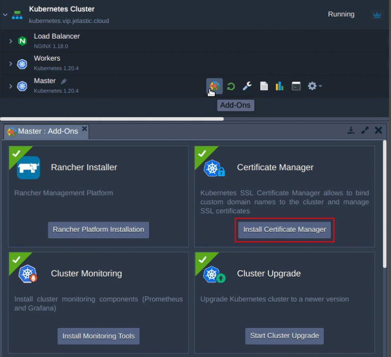 Addon Certificate Manager